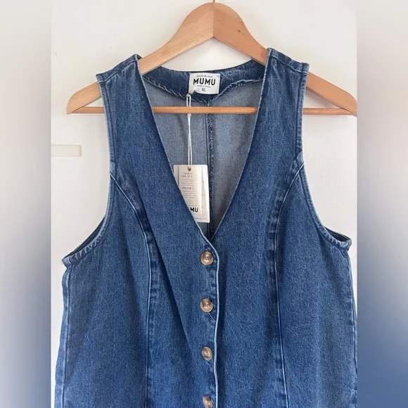 Show Me Your Mumu Denim Romper - Picture 3 of 3